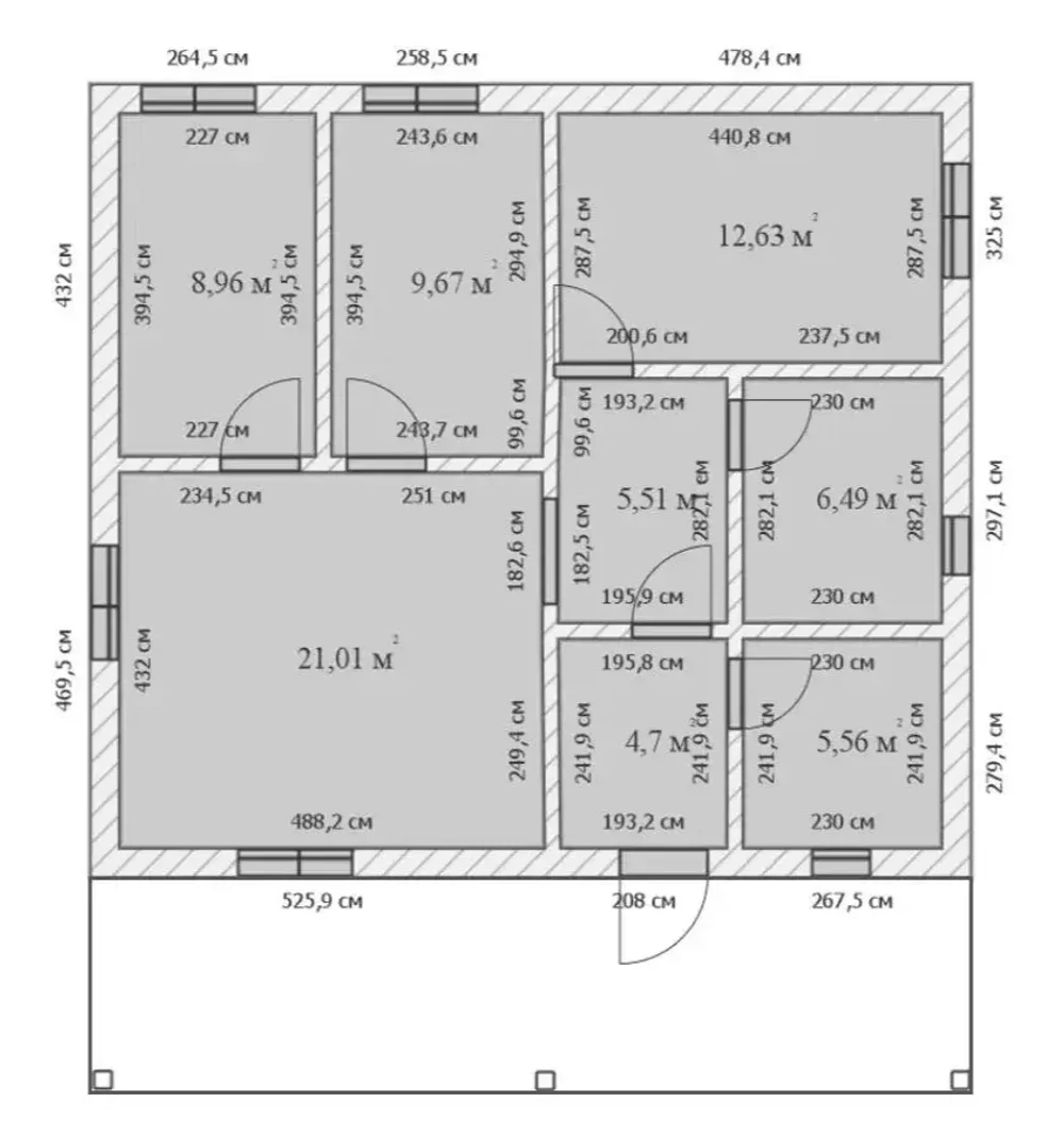 Проект каркасного дома ТД104
